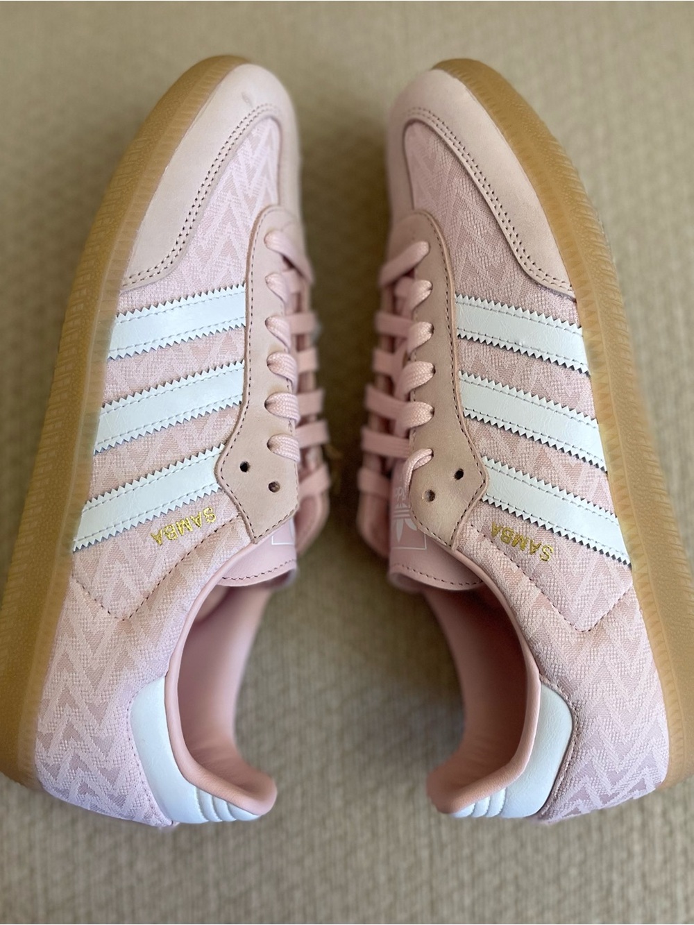 Size 8.5w - adidas Samba OG W Sand Pink IH3977 Women’s BRAND NEW - Picture 4 of 10